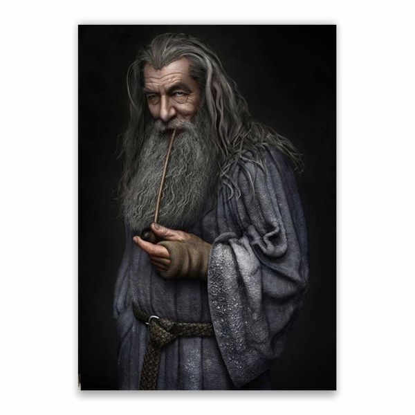 Gandalf Smoking Pipe Poster - A1
