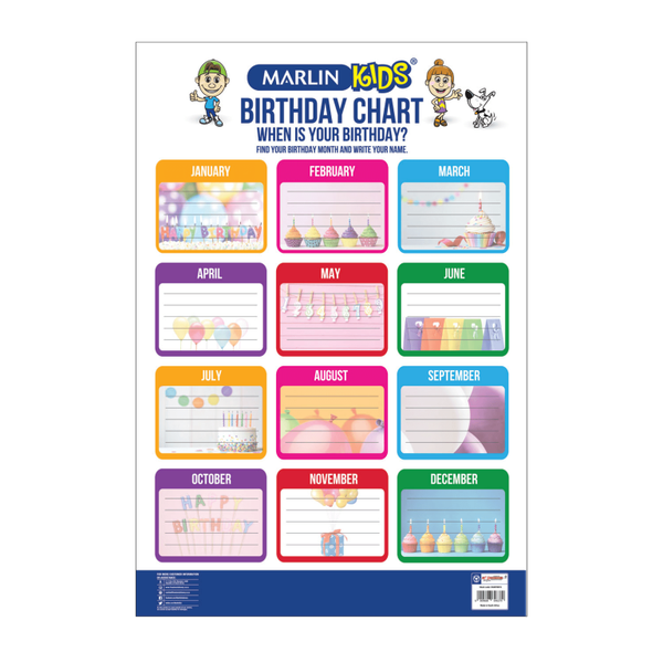 Birthday Chart (Pack Of 5 image