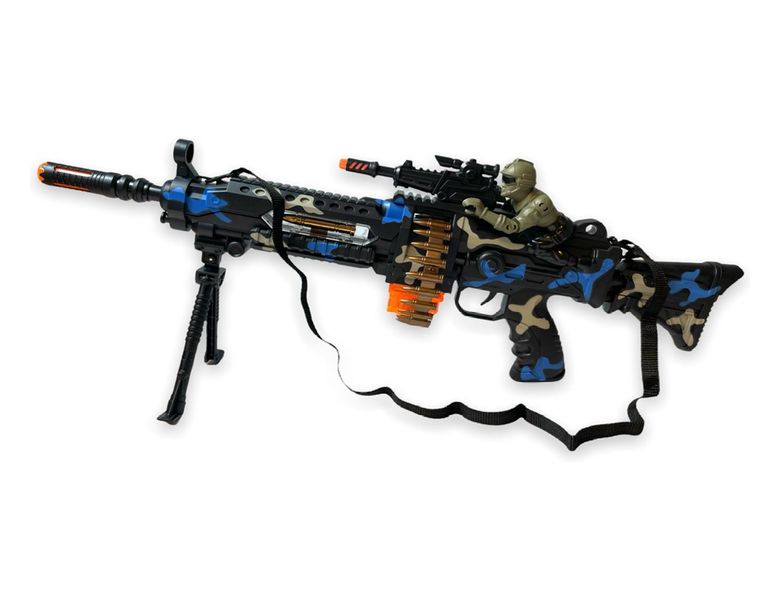 Toy Gun with flashing cool lights and Soldier