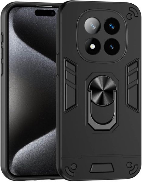 360 Ring Stand Hard Phone Case Compatible With Redmi Note 14 Pro+ Plus