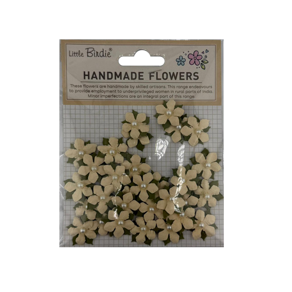 Handmade Flowers Elira - Cream Tint 30pc
