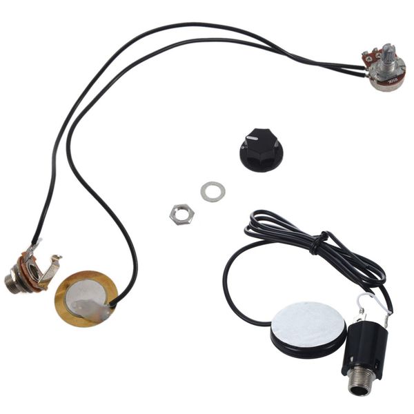 27Mm Guitar Pickup Piezo Transducer Amplifier With 6 35Mm Jack