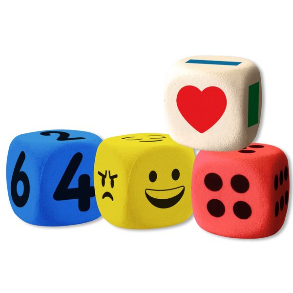 RGS Group Jumbo Asst Dice Pack 4pc 75mm