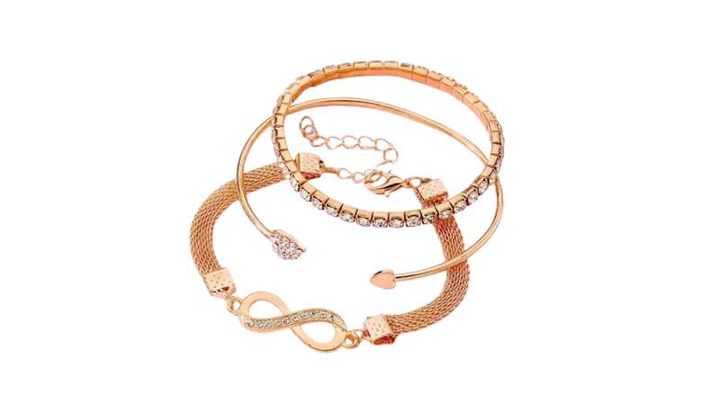 Silver Plated Bracelet Set - 3 Piece by Zengel