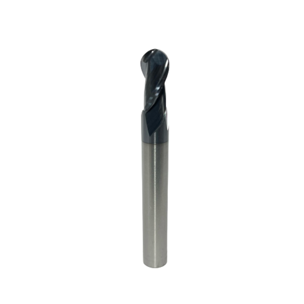 Tungsten Carbide HRC45 Ball Nose Cutter - 2 Flutes - D6 x 12 x D6 x 50L