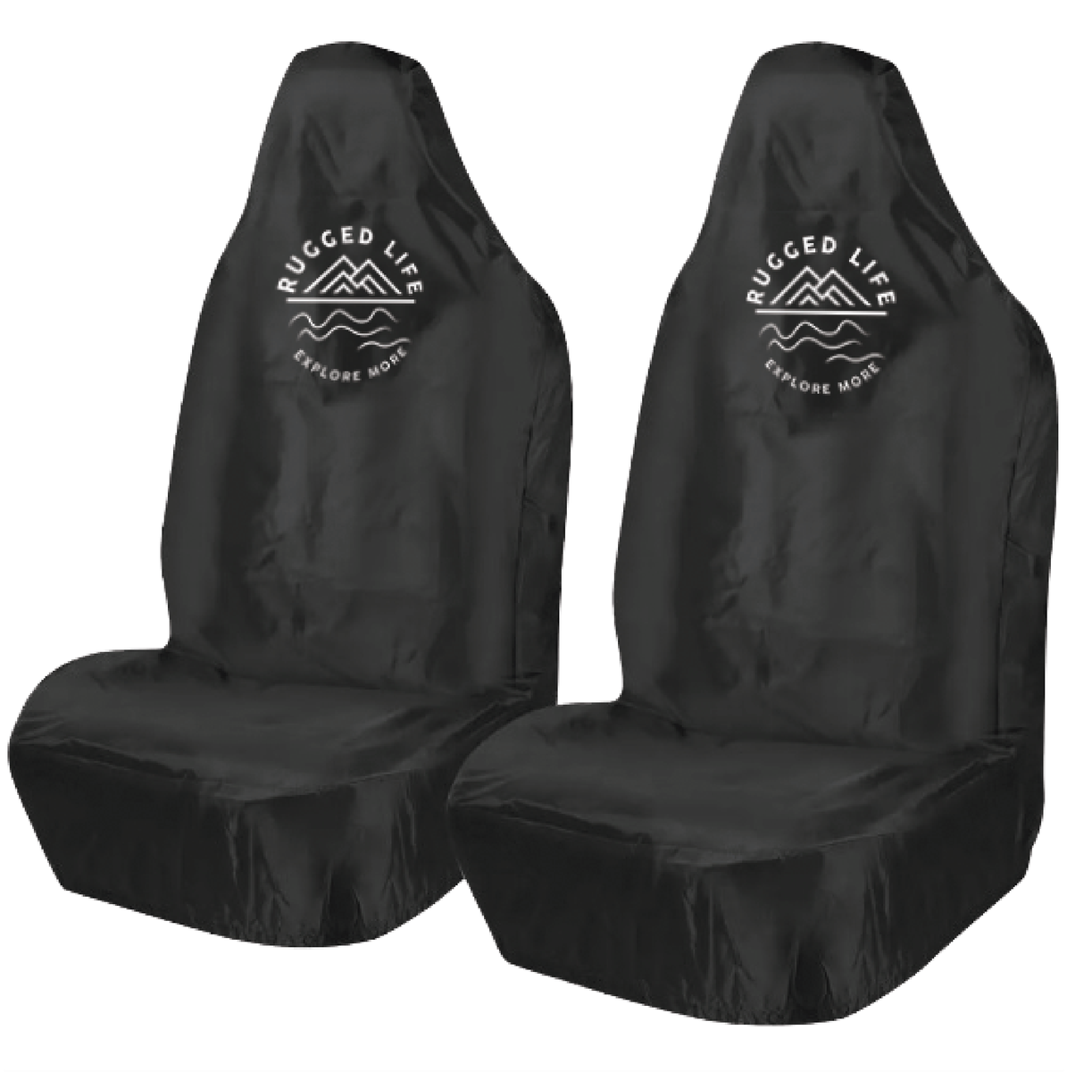 Rugged Life Car Seat Covers Set of 2 Black Shop Today. Get it