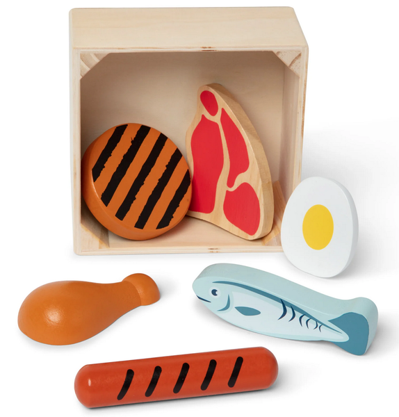 Melissa &amp; Doug Wooden Food Groups Play Set - Protein