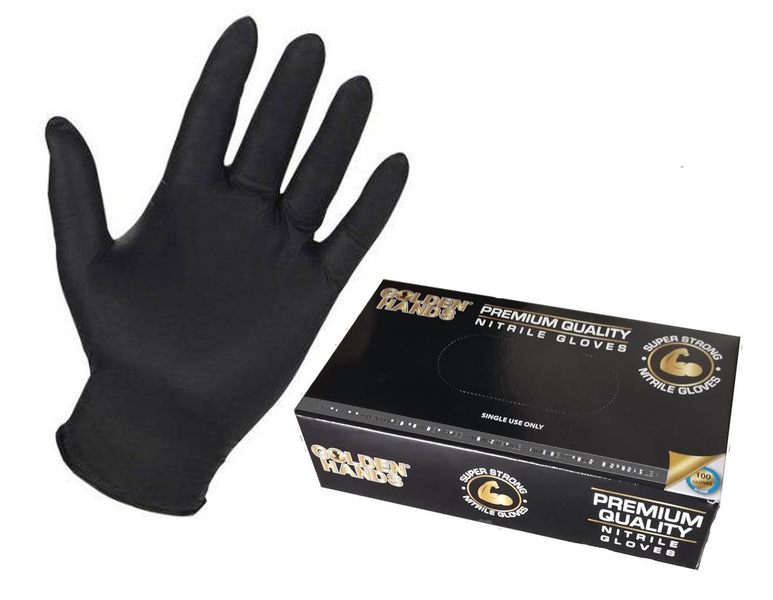 Black Nitrile Gloves - Box of 100