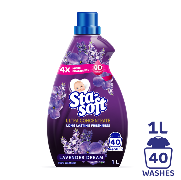 Sta-soft Ultra Concentrate, Lavender Dream, Fabric Softener - 1L