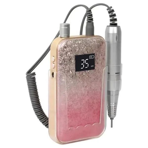 New Pink Gradient Professional Portable Nail Drill