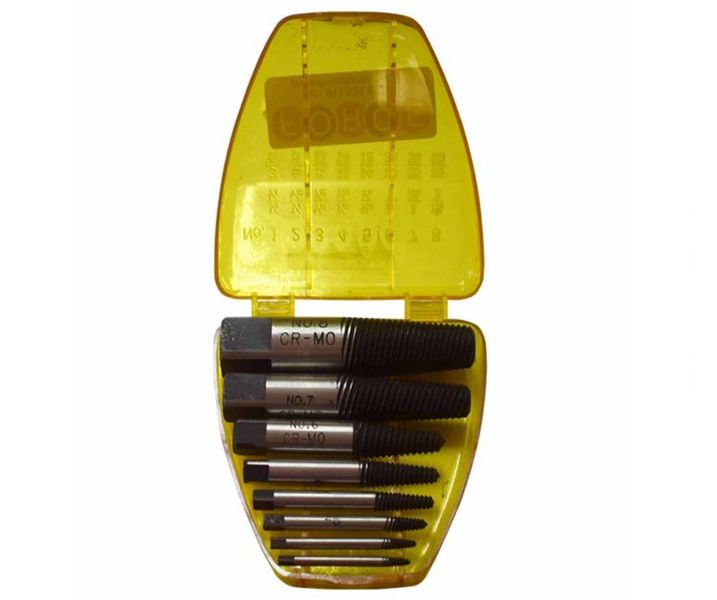Force - 8 Piece Screw Extractor Set 1/8-1/4 To 1 3/8-2