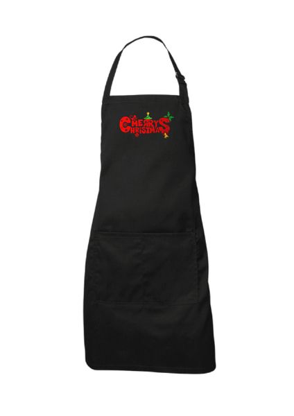Merry Christmas Bold and Busy Apron