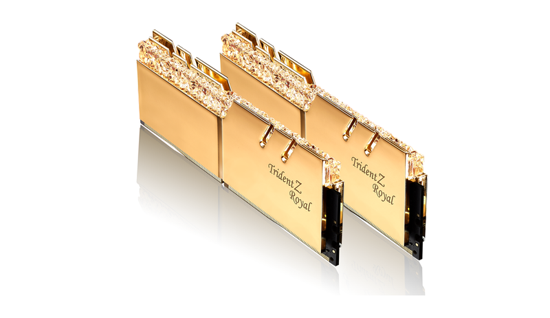 G.SKILL Trident Z Royal 16GB (2x8GB) DDR4-3600MHz Memory - Gold