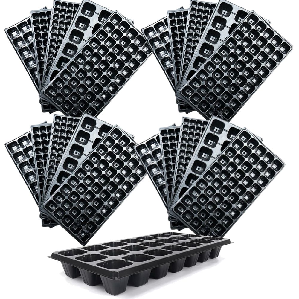 Garden 21/32/50/72/105/128/200 Holes Cavity Plastic Seedling Trays