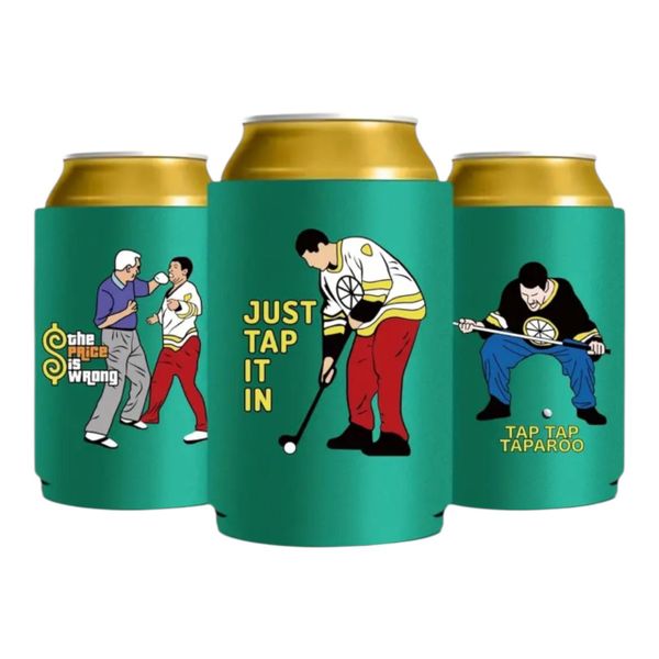 3-Pack Happy Gilmore Beer Can Coolers - Funny Quotes &amp; Insulated Holders