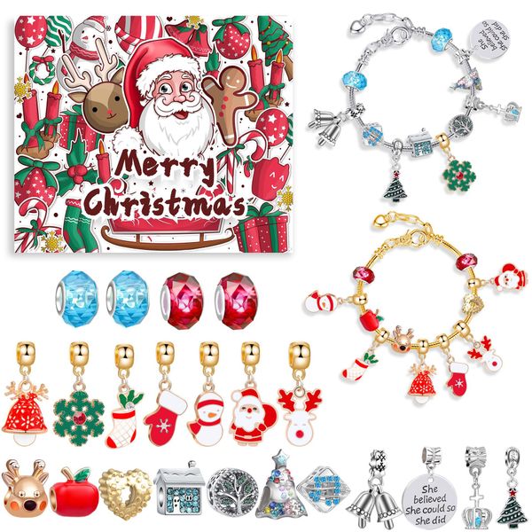 Christmas Charm Bracelet Giftbox - 24 Piece
