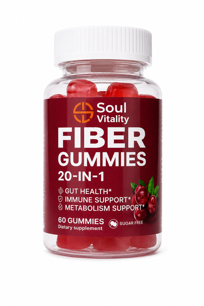 Soul Vitality Fibre Gummies 20-in-1 Gut Health, Immune &amp; Metabolism Support