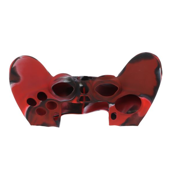 Camo Silicone Cover Compatible with PS4 (Red)