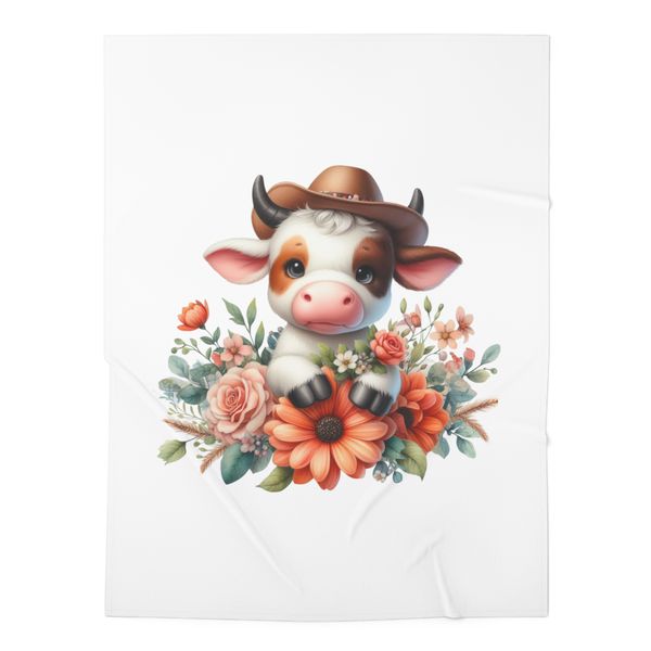 Cute Cow 1 Fleece Blanket 70x100cm