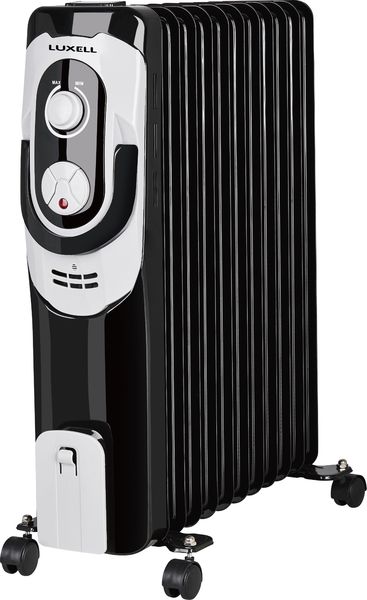 LUXELL - 11 Fin Oil Heater with Thermostat - 2500W-Black-Grey-LX-NY2500W11F