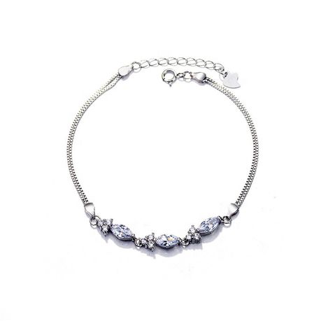 Women's sterling silver charm on sale bracelet