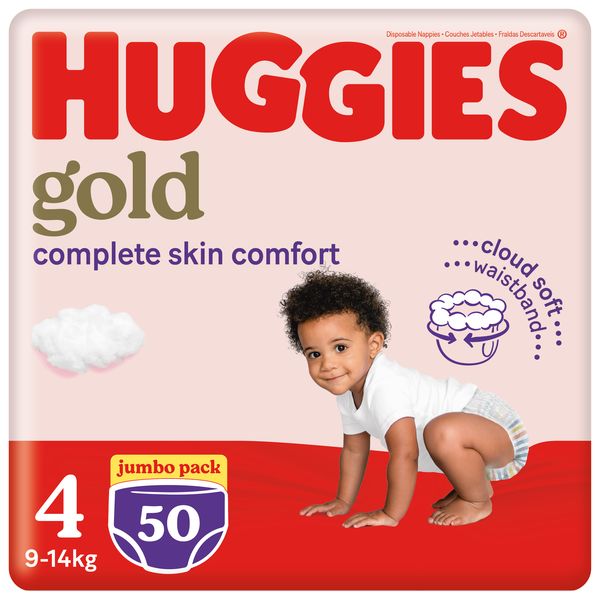Huggies Gold Pants Size 4 Jumbo Pack 50's