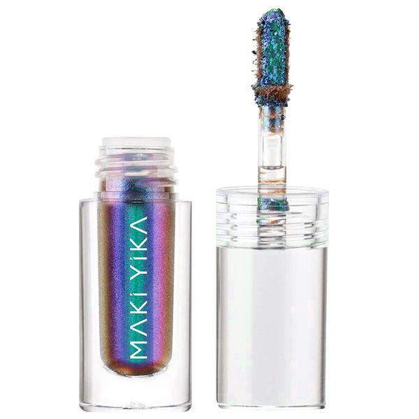 Glitter Liquid Eyeshadow Teal Multichrome Metallic Long Lasting
