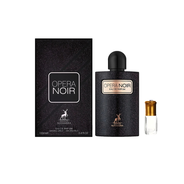 Opera Noir by Maison Alhambra Eau de Parfum - 100ml + Perfume Oil Gift