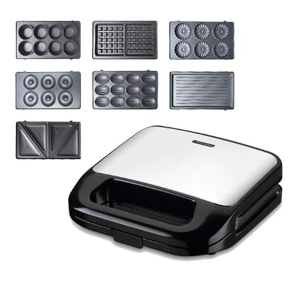 7 in1 Electric Mini Non-Stick Detachable Various Breakfast Maker Toaster