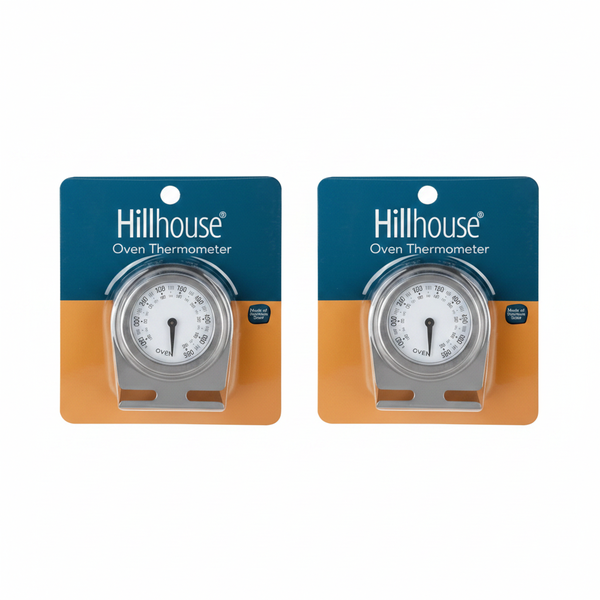 Hillhouse Stainless Steel Oven Thermometer with Easy-Read Dial - 2 Pack