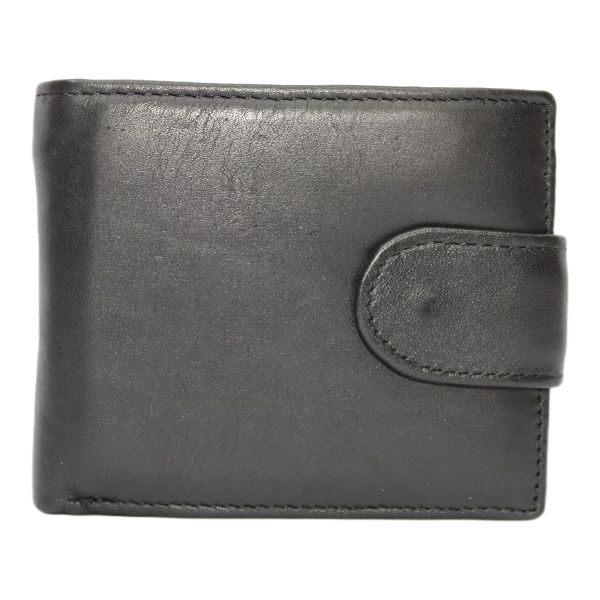Men's Genuine Leather Bifold Wallet for 9 Cards - Black | Shop Today ...