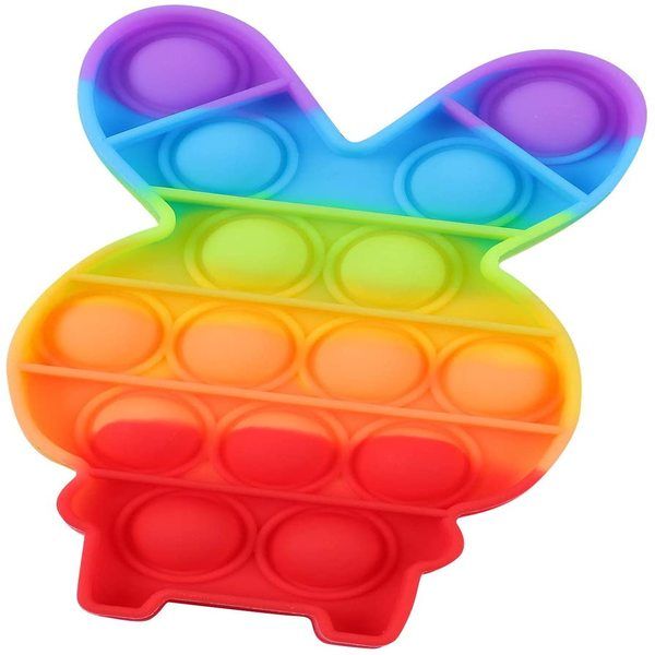 Rabbit Pop It Bubble Fidget Toy - Rainbow