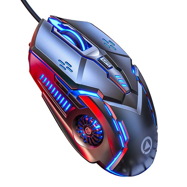 G5 Wired Gaming Mouse, Gray with 7-Color RGB Backlight