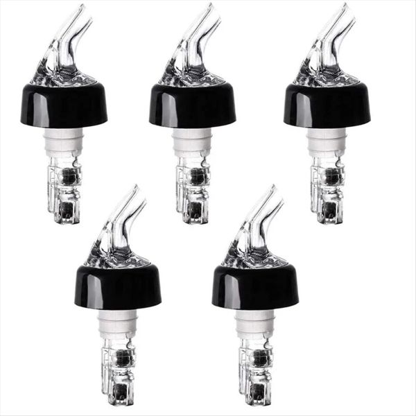 5Pc 30Ml Plastic Liquor Pourer Olive Oil Wine Bottle Pour Spout Plug