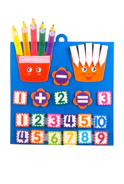 Organibaebee Crayon Counting and Sum Educational Aid