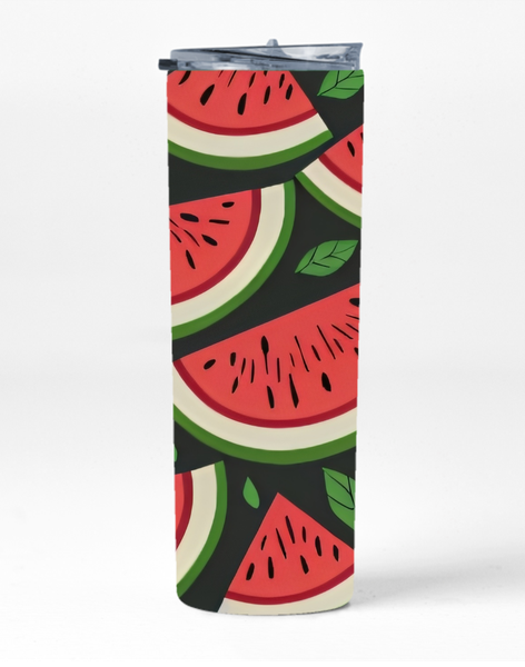 Watermelon 20 Oz Straight Skinny Tumbler Trendy Fruity Graphic Present 030