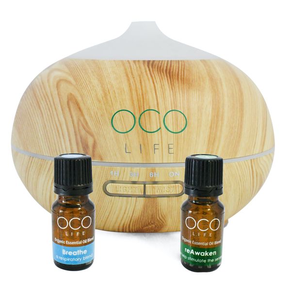 Organico x2 Essential Oils Health Aroma Ultrasonic Diffuser Humidifier LWZ