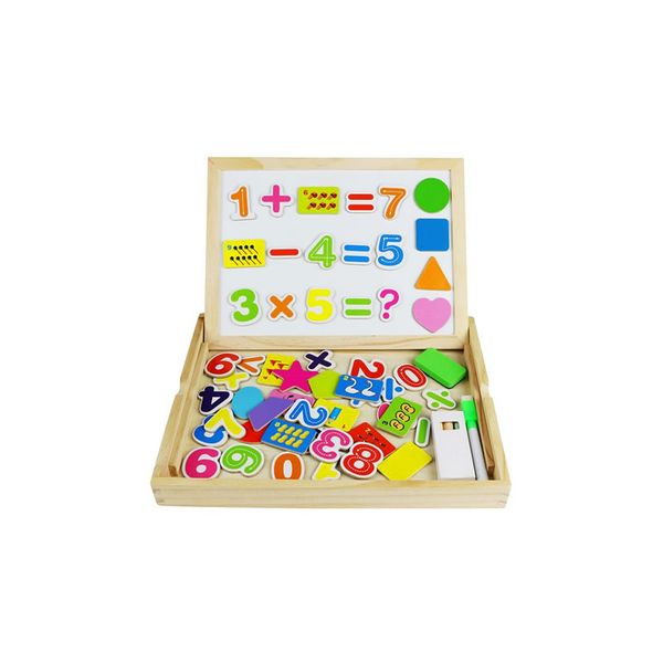 Magnetic Digital Jigsaw Puzzle With Double-Sided Drawing Board F41-70-4