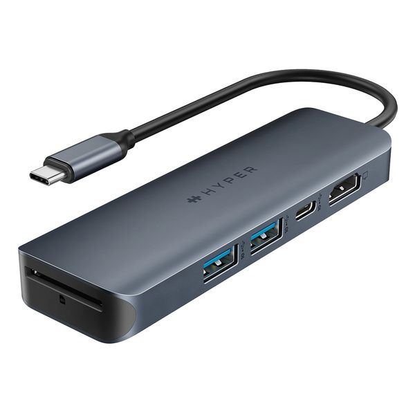 HyperDrive Next 6 Port USB-C Hub - Midnight Grey