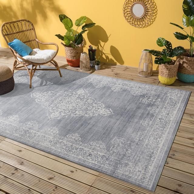 Rug Warehouse Desert Vintage Medallion Grey Design Buy Online in