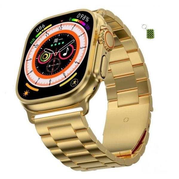 HK9 Ultra 2.2 Infinite Display Smart Watch + key Chain