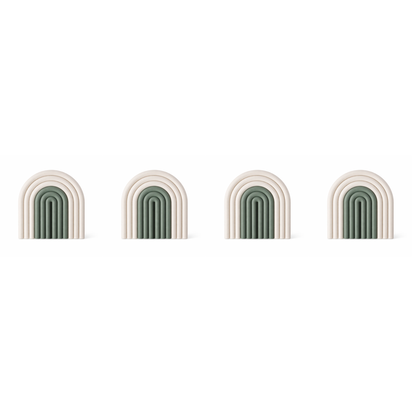4 Pack - Rainbow Silicone Heat Resistant Place Mat