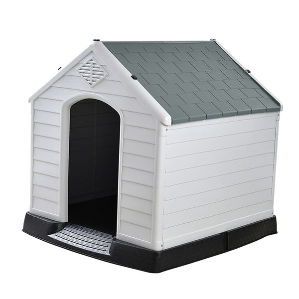 123cm Indoor Outdoor Plastic Waterproof Dog House Kennel -XXL