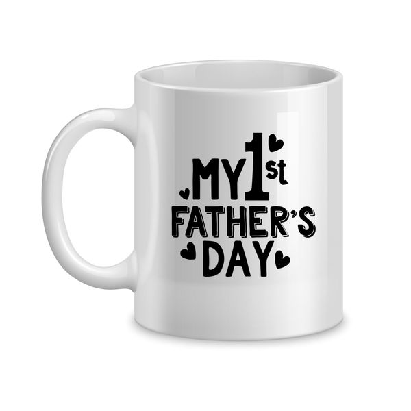 First Coffee Mug for Him Father's Day Graphic Cups Design Men Present 051