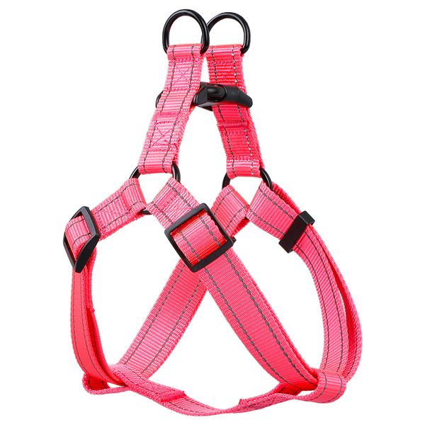 Bright Nylon Dog Harness - Pink