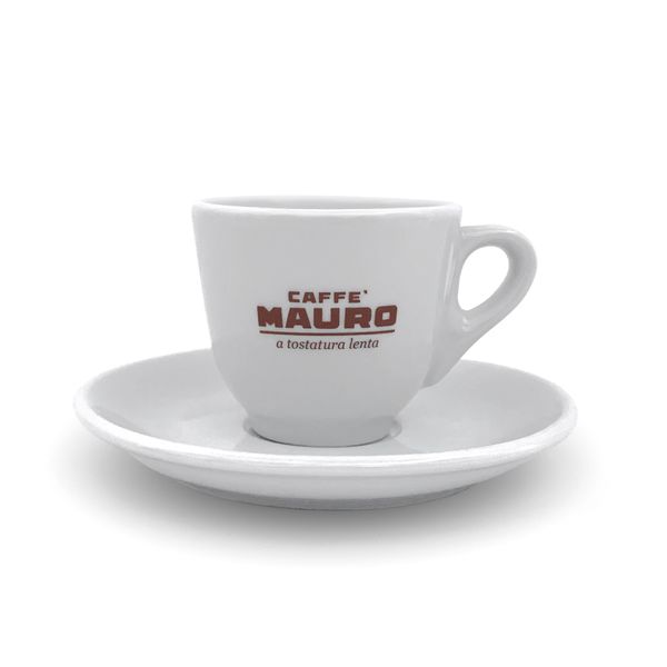 Caffe Mauro Classic Porcelian Espresso Cups and Saucers
