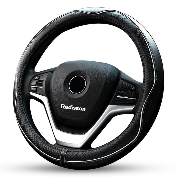 Steering Wheel Cover, Universal 38.1cm, genuine leather steering cover