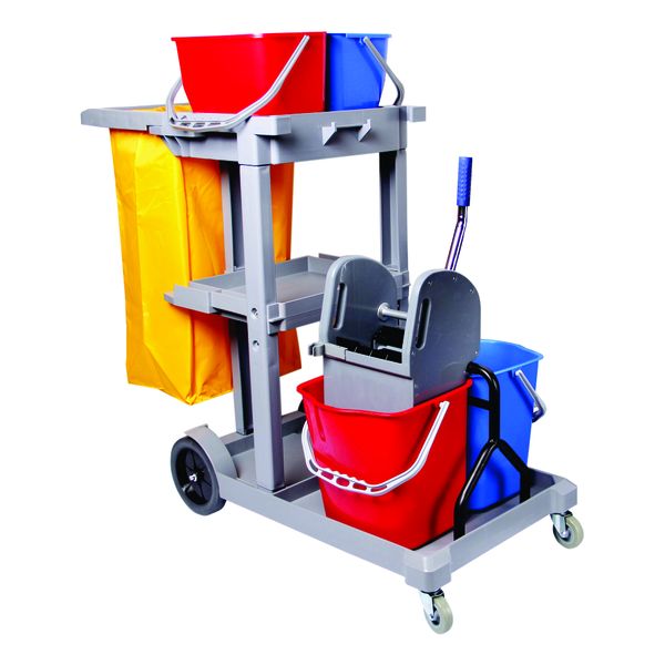 Parrot Products Multipurpose Service Trolley With Dual 50L Bucket