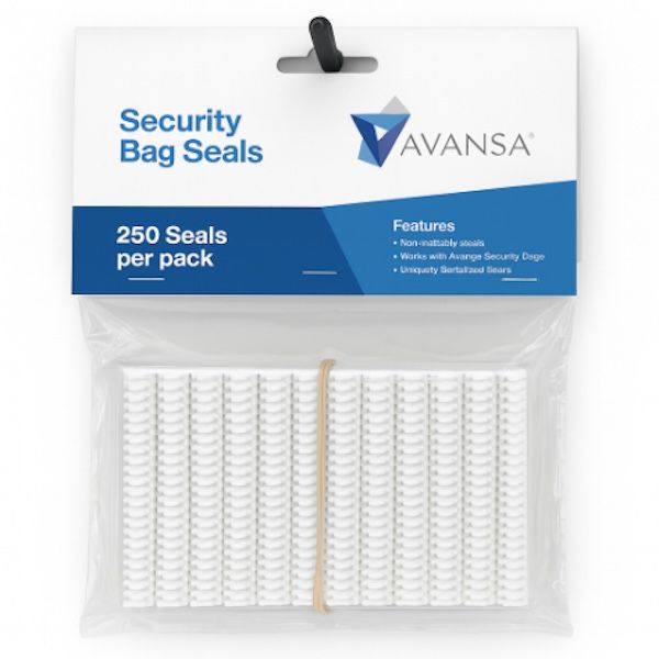 Avansa Cash Security Bag Seal - 250 QTY
