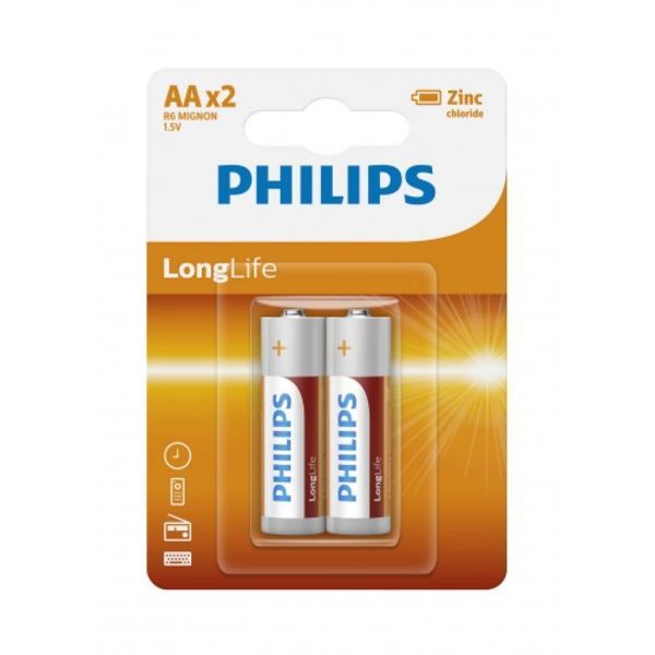 Philips R14L2B/10 C SIZE battery longlife blister 2 Box of 12